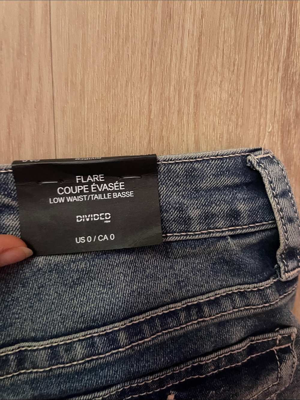 Women’s Flared Dark Blue Jeans - Picture 3 of 4